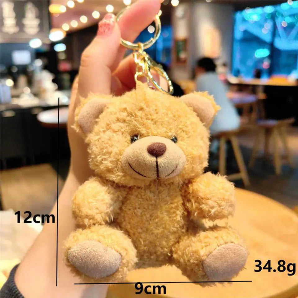 Plush Doll Car Key Chain for Women Bag