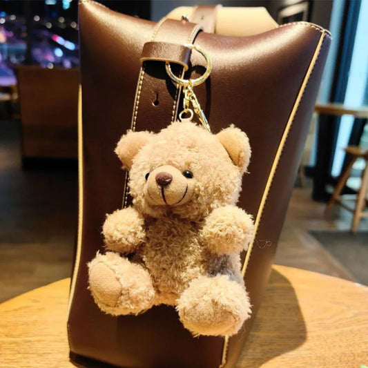 Plush Doll Car Key Chain for Women Bag