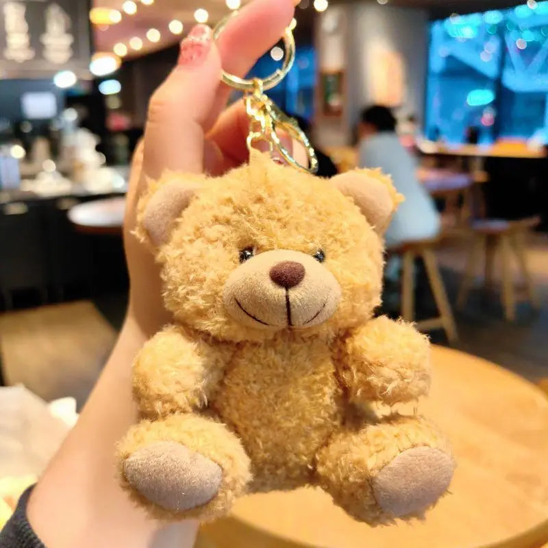 Plush Doll Car Key Chain for Women Bag