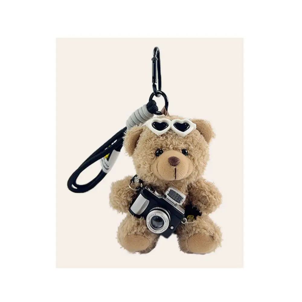 Camera Plush Bear Pendant