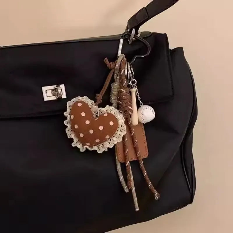 Cartoon Love Pendant Keychains