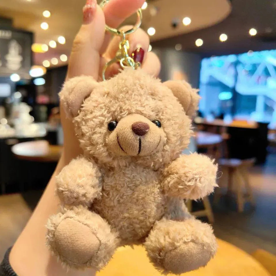 Plush Doll Car Key Chain for Women Bag