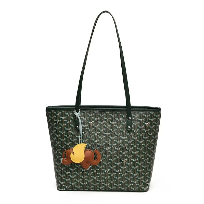 Black - Brown Tote Bag