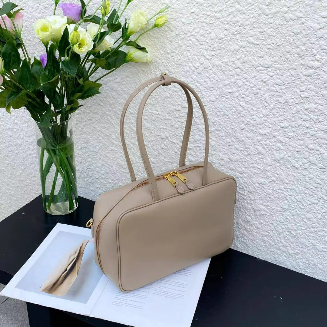 Brown leather bag