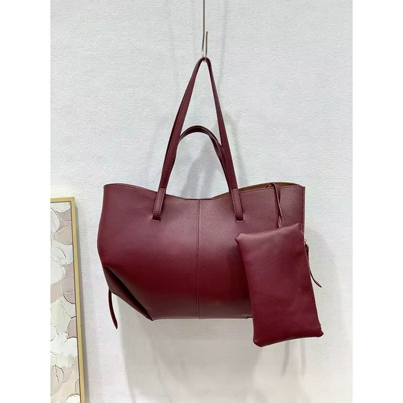 Leather Biege Tote